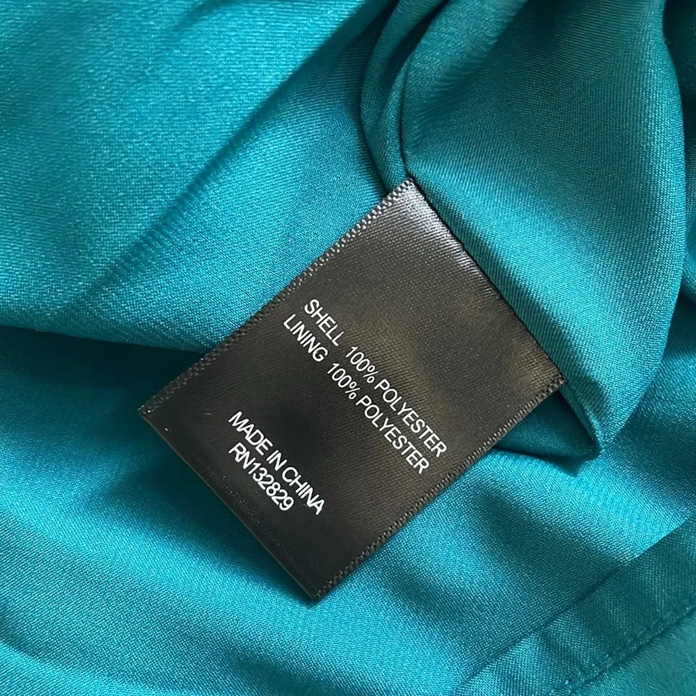 House of Harlow 1960 Teal Long-Sleeve Ruffled Mini Dress - Picture 7 of 7